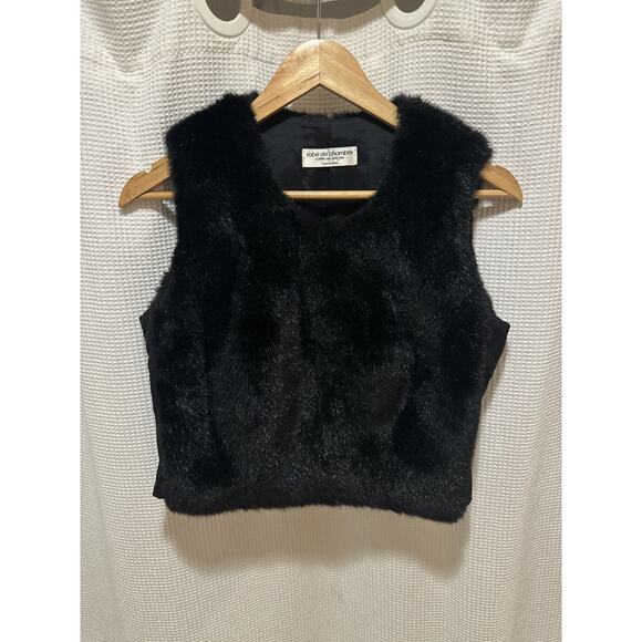 Comme des Garcons Tops - 1997 furry side zip vest